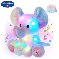 GLOWGUARDS 20-60Cm Kawaii เรืองแสงสัตว์รุ้งเรืองแสงของเล่นตุ๊กตาดนตรีกลางคืนไฟกล่อมเด็กสำหรับ2023new เด็ก