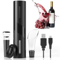 New Electric Wine Opener Rechargeable Automatic Corkscrew Creative Wine Bottle Opener with USB Charging Cable Suit for Home Use