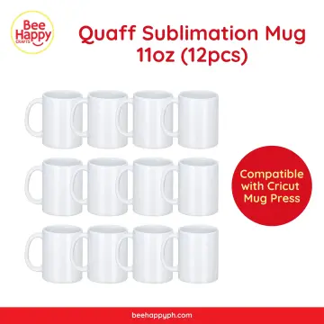 Cricut 10oz 4ct Stackable Ceramic Blank Mug White