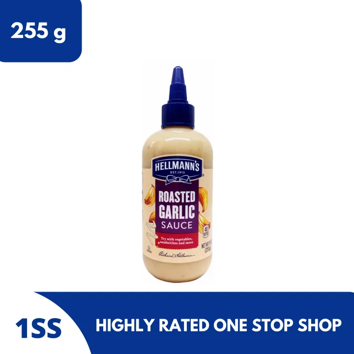 Hellmann's Roasted Garlic Sauce, 255g (Exp Feb 6, 2022) Lazada PH