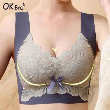 Cheap Lace No Steel Ring Comfortable Underwear Girl Beautiful Back