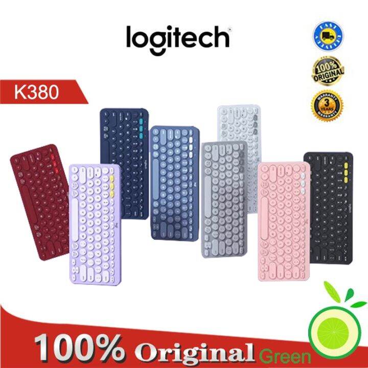 Logitech K380 Multi-Device Wireless Bluetooth Keyboard Tablet PC Laptop ...