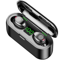 TWS F9 Wireless Headphone Sport Bluetooth Earphone Touch Mini Earbuds Stereo Bass Headset with 2000mAh Charging Case