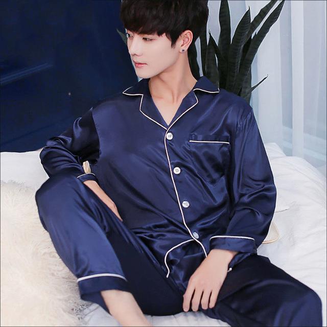 2021-new-mens-stain-silk-pajama-set-men-silk-sleepwear-men-sexy-modern-style-soft-cozy-satin-nightgown-men-sets