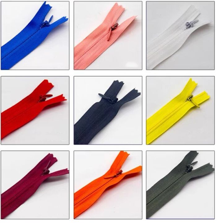 10pcs-6inch-24-inch-15cm-60cm-invisible-nylon-coil-zippers-for-tailor-sewing-crafts-zippers-handcraft-sewing-cloth-accessorie-door-hardware-locks-fa