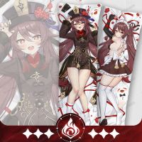 【hot】☌✎☋ Anime Hu Tao Pillowcase 50x150cm Custom Loli Dakimakura Hugging Fullbody Cushion Cover Otaku