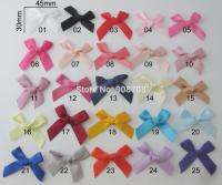 F0028 10MM Satin Ribbon Bowtie 200Pcs Mix or Choose Colors Children Clothes Accessories Craft Gift Decorative Gift Wrapping  Bags