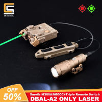 dbal-a2 weapon light red green dot sight pointer enifir M600 m300a tactical flashlight remote triple switch