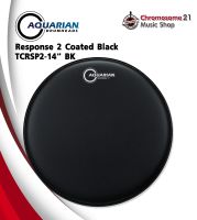 หนังกลองสแนร์ Aquarian รุ่น Response 2 Coated Black TCRSP2-14BK