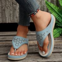 New Platform Wedges 2023 Round Toe Fashion Hollowed-out Sandals and Casual Plus-size Roman Slippers Women Sandals