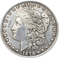 【Big-promotion】 Noon Traders USA Morgan1878เหรียญชุบ-Silver Copy