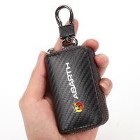 ஐ For Fiat Abarth 595 Abarth 124 Abarth Car Accessories Carbon Fiber Car Key Case Men Ladies Key Storage Bag