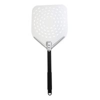 12 Inch Professional Anodized Aluminum Pizza Paddle Perforated Pizza Peel Pizza Shovel for Baking Homemade Pizzas