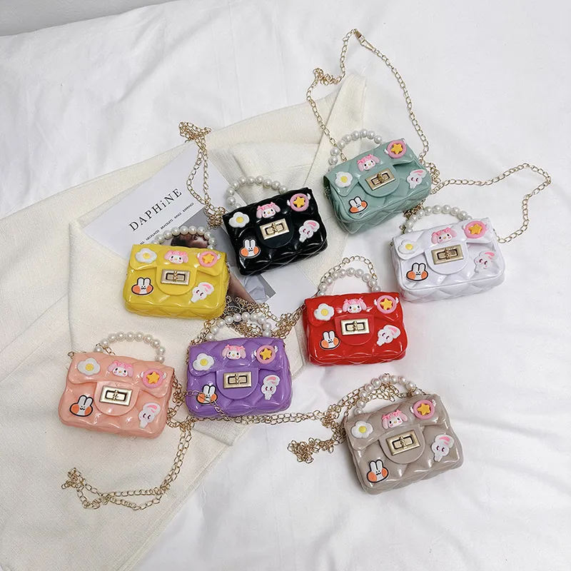 Latest Trendy Small Mini Silicone Jelly Sling Bag Purse For Girls Kids