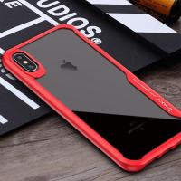 iPaky Super Series Case for Apple iPhone XS Max iXS Max Red Colour  เคส ไอปากี้ รุ่นซุปเปอร์ซีรีย์ สำหรับ ไอโฟน สิบ เอส แม็กซ์ หลังใส กันกระแทก สีแดง