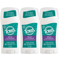 Toms of Maine Long-Lasting Aluminum-Free Natural Deodorant for Women, Wild Lavender, 2.25 oz. 3-Pack (Packaging May Vary) Wild Lavender 2.25 Ounce, 3-Pack