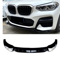 สำหรับ BMW G01 X4 G02 M Sport 2018 2019 2020 2021กันชนหน้าสปอยเลอร์ Lip Splitter Gloss สีดำรถ Lower Body Kit ใบมีดป้องกัน