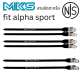 [ผ่อน 0%]สายรัดตะกร้อ MKS fit alpha sport NJS สายคู่/สายเดี่ยว Made in Japan
