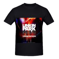 HGJ เสื้อยืดแขนสั้นCustom Men T Shirts Linkin Park New Divide Pop Mens Short T-Shirt blackS-5XL