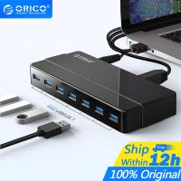 【คุณภาพสูง】ORICO 7 พอร์ต usb 3 . 0 hub กับอะแดปเตอร์ 12 v usb splitter otg สําหรับเดสก์ท็อปแล็ปท็อปคอมพิวเตอร์ (H7928-U3)