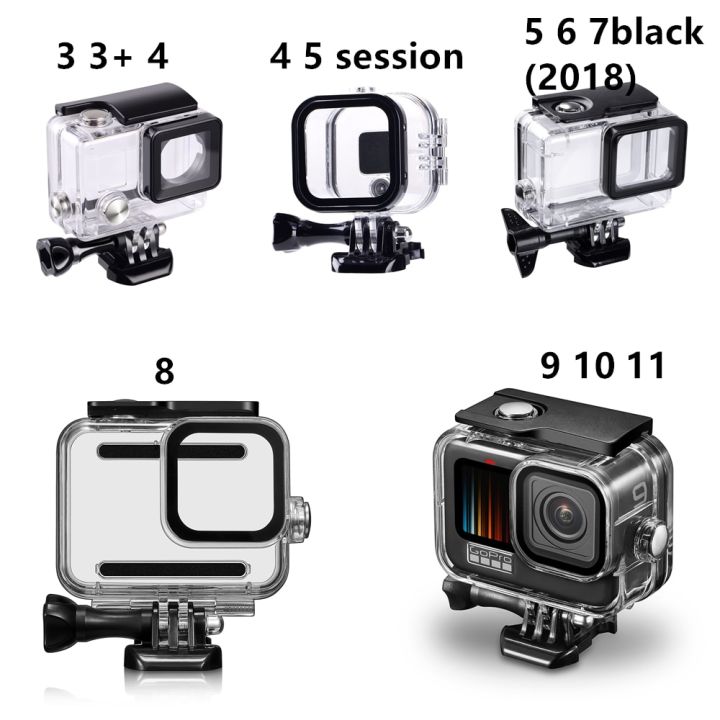 เคสครอบดำน้ำซองกันน้ำ60ม-สำหรับ-gopro-hero11-10-9-8-7-6-5-black-session-4-3-3อุปกรณ์เสริมกล้อง