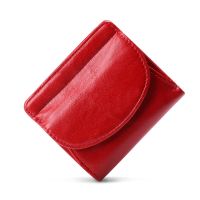 Genuine Leather Wallet Women Small Rfid Zipper Card Holder Wallets For Women Short Female Coin Purse Portfel Damski