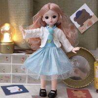 (Popular toys) 30เซนติเมตร BJD 1/6ตุ๊กตาสำหรับสาวร่วมตุ๊กตาครบชุด3D จริงตาของเล่นแฟชั่นแต่งตัว DIY ของขวัญ KEAIDAO