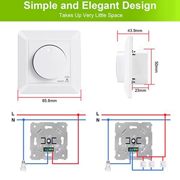 flush-mounted-dimmer-5-300-w-dimmer-switch-led-phase-control-dimmer-for-dimmable-led-and-halogen