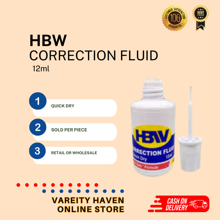 HBW Correction Fluid Lazada PH