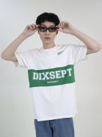 [ DIXSEPT ] University Tshirt - เสื้อยืดตัดต่อผ้าสกรีนลาย LOGO