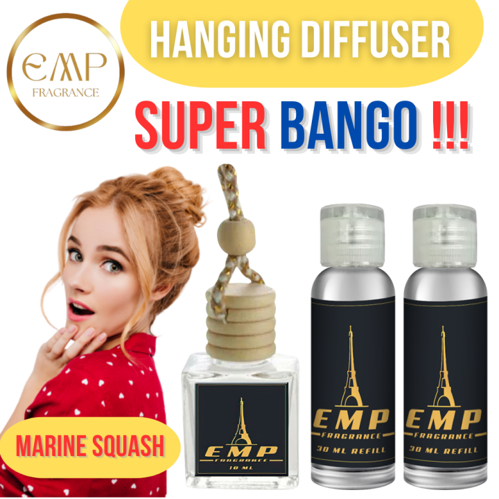 EF SUPER BANGO EMP MARINE SQUASH HANGING DIFFUSER SCENTS 10ML CAR AIR