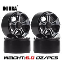 INJORA 4PCS 146g/pcs Heavy RC Rock Crawler Metal 1.9" BEADLOCK Wheel Rim for 1/10 Axial SCX10 90046 90047 D90