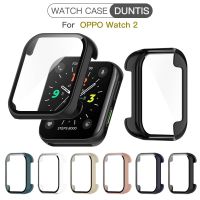 Hard PC Case With Tempered Glass Screen Protector for OPPO Watch 2 42mm 46MM All Around Coverage Protective Bumpers Cover Cables