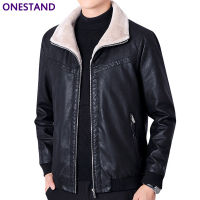 New Thick Leathers warm Jacket Mens Winter Autumn Mens Jacket Fashion Faux Fur Collar Windproof Warm Coats Male nd Clothing