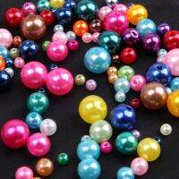 DIY 4mm 6mm 8mm 10mm Colourful ABS Acrylic Round Pearl Spacer Loose Beads Jewelry Making