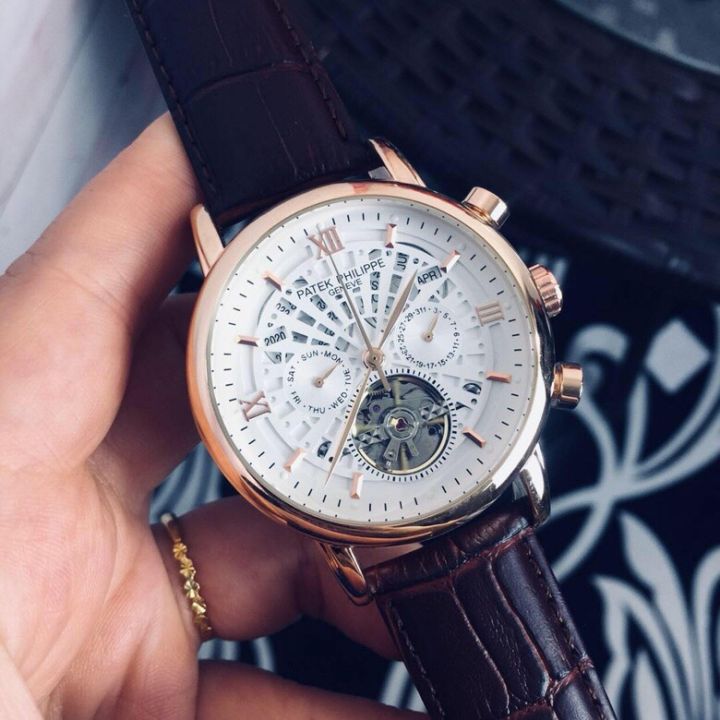 ใหม่-นาฬิกาสำหรับผู้ชาย-top-ยี่ห้อ-luxury-2021แฟชั่นบุคลิกภาพสายหนังนาฬิกาชายนาฬิกาควอตซ์