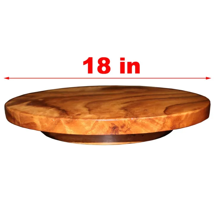 Wooden Lazy Susan Turntable 18 inches Lazada PH