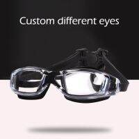 -1.5 To -8.0 Myopia Prescription Swim Eyewear Diopter Goggles Custom Different Left Degrees