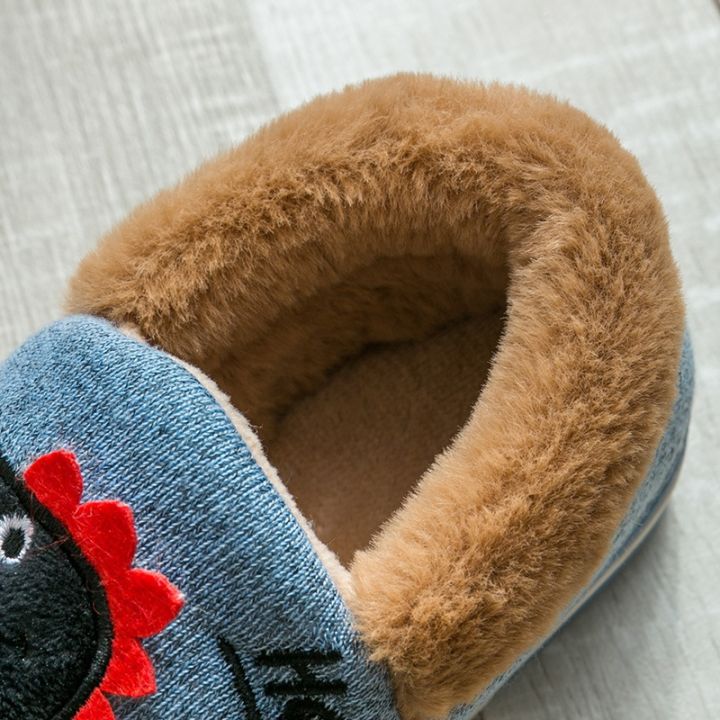 winter-dinosaur-children-39-s-slippers-for-boys-grils-cotton-shoes-soft-non-slip-kids-home-slippers-baby-warm-cotton-indoor-shoes
