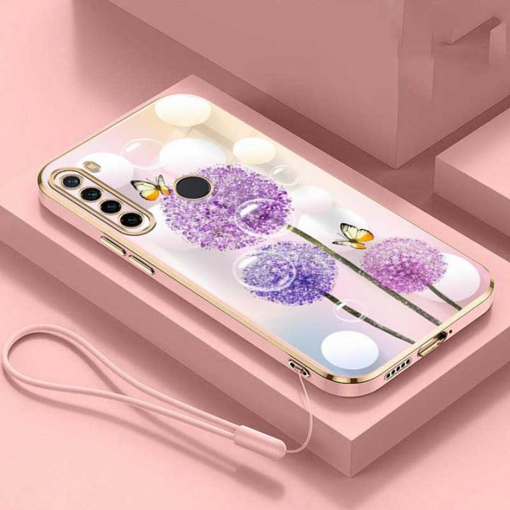 realme-5-5i-5s-6i-6-pro-c17-7i-realm7-pro-เคสยางดอกแดนดิไลออนมีสไตล์เคสปลอกกันกระแทกชุบเงา