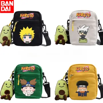 Bandai 3D Double-sided Printing Naruto Primary and Secondary School Girls  School Bag Backpack Lightening zipper shoulders