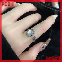 PDBH Fashion Store] ลดราคาด่วนสุดสร้างสรรค์แหวนหินดวงจันทร์สร้อยข้อมือกำไลข้อมือดอกไม้สวยงามปรับได้แหวนเปิดสำหรับเครื่องประดับแฟชั่นสำหรับผู้หญิง