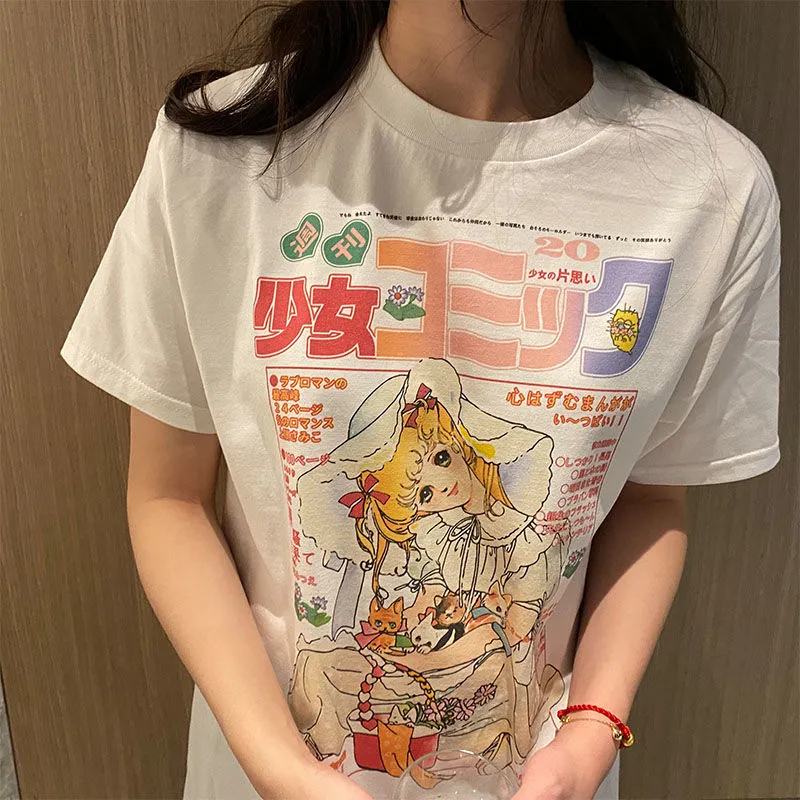 100% Cotton Retro Princess Cartoon T Shirt Princess Streetwear Funny Female  Tshirt Women Kawaii Clothes T-shirt Graphic Aesthetic Top Tee | Lazada PH