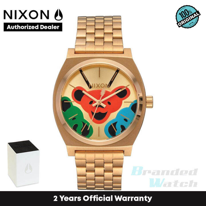 [Official Warranty] Nixon A13411313 Men's Grateful Dead 37mm Stainless