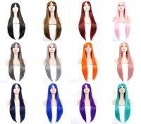 【LZ】◇▧◕  JOY BEAUTY 34  Long Straight Hair 24 Colors Black Blonde Blue Green Cosplay Wig Female Party Heat Resistant Synthetic Wigs