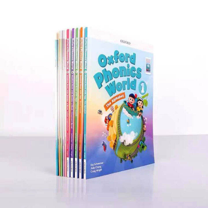 10 หนังสือ Oxford Natural Spelling Textbook Oxford Phonics World 5 ตำรา