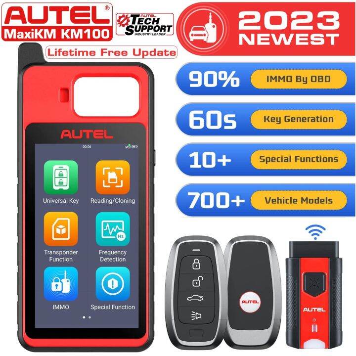 2023 Newest Original Autel Maxiim KM100 Universal Key Generator Kit ...