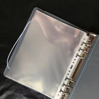 100PcsSet A5B5 Transparent Loose Leaf Notebook Documents 69 Holes PVC Sheet Protectors Filing Bags Cards Holder Accessories