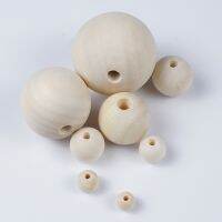 【YF】∋  6-50mm 1-500Pcs/lot Wooded Beads Eco-Friendly Wood Plate Balls Round Spacer Loose Accessories