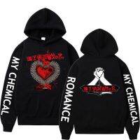 Rock Band My Chemical Romance Heart Bullets Hoodie Men Vintage Punk Hip Hop Sweatshirt Male Fashion Oversized Streetwear Size XS-4XL